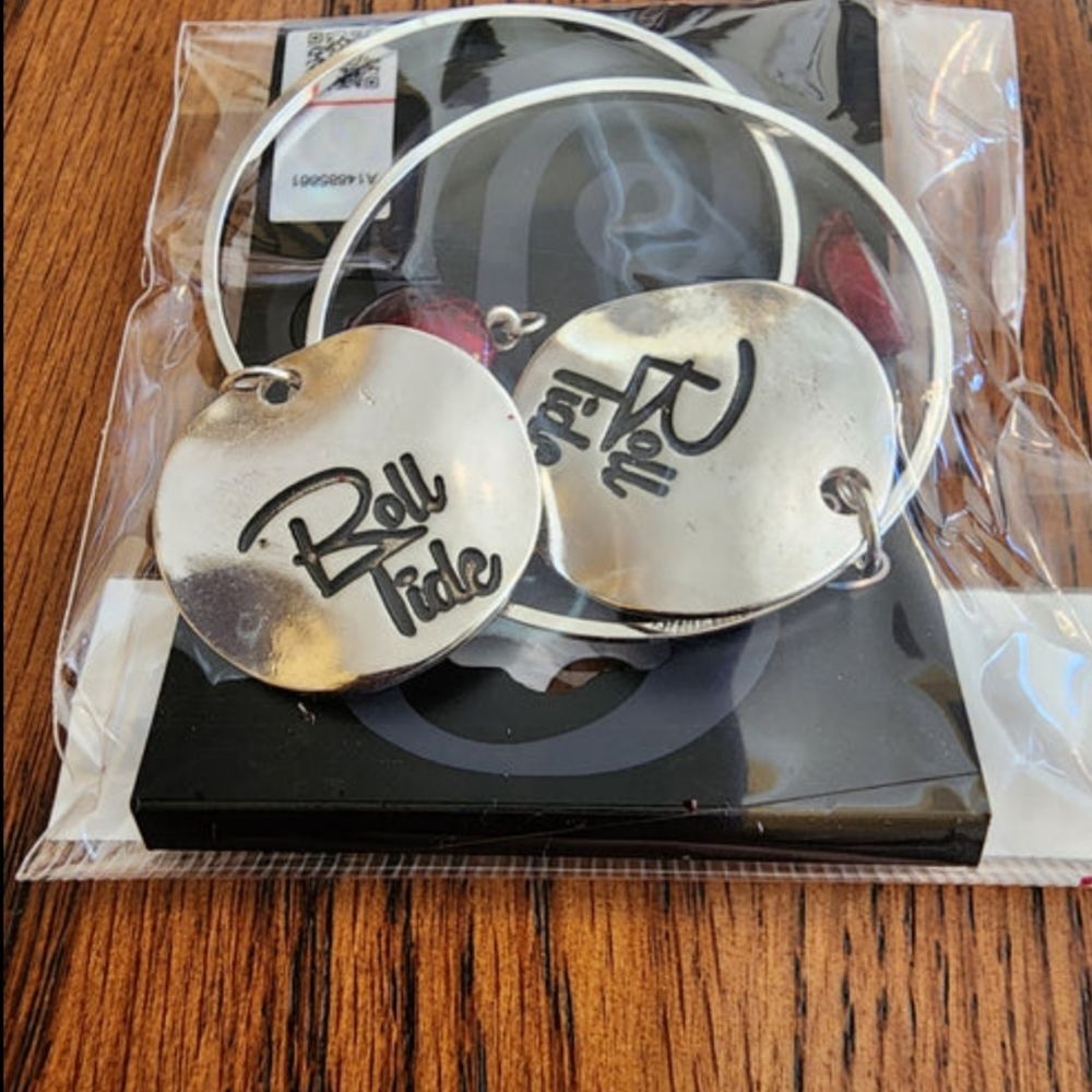 Alabama Roll Tide Collegiate Hoop Earrings